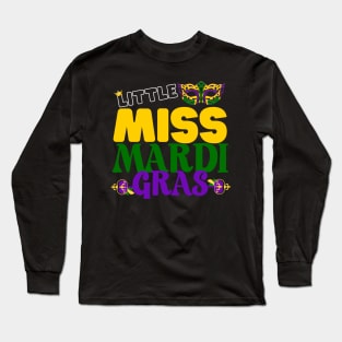 Little Miss Mardi Gras Long Sleeve T-Shirt